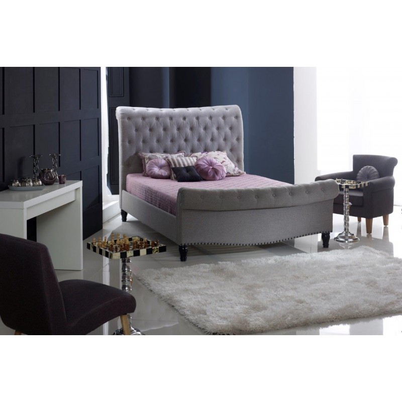 LL Larrisa Grey Marl 4ft6 Double bed Frame